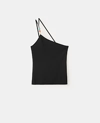 Mango Women's Knit Asymmetric Top