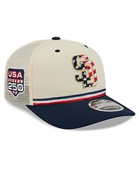 New Era Men's N/A Cream/Red San Diego Padres Usa 250 Fourth of July 9SEVENTY Adjustable Hat