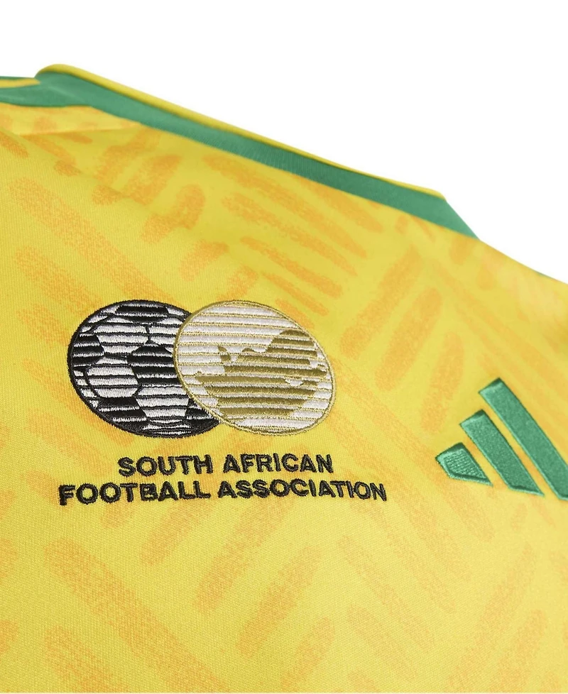Adidas Big Boys and Girls Yellow South Africa National Team 2026 Home Replica Jersey
