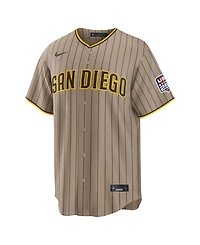 Nike Men's Manny Machado Khaki San Diego Padres Usa 250 Fourth of July Stadium Jersey