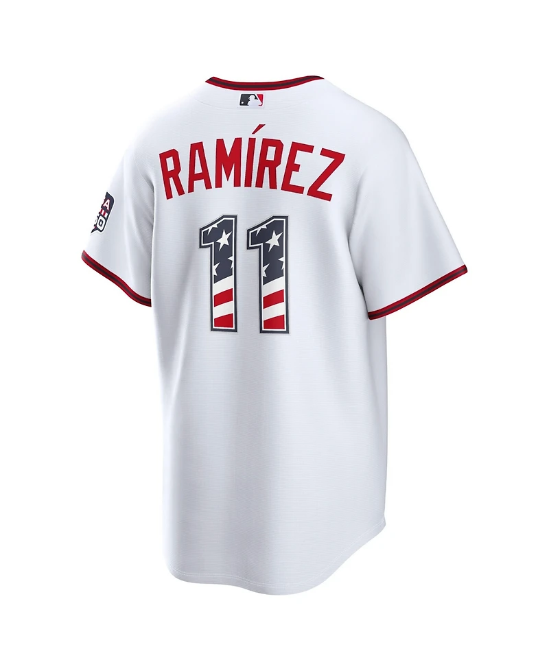 Nike Men's Jose Ramirez White Cleveland Guardians Usa 250 Fourth of July Stadium Jersey