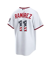 Nike Men's Jose Ramirez White Cleveland Guardians Usa 250 Fourth of July Stadium Jersey