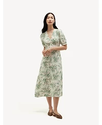 Hobbs London Women's Florentina V-Neck Midi Dress