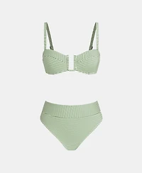 Cupshe Women's U Wire Striped Bikini Set