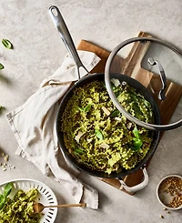 Cuisine::pro Green Stone Aluminum 4.2-Quart Chef Pan
