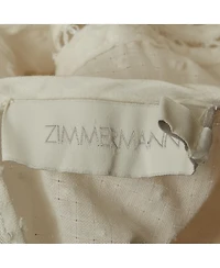 Pre-Owned Zimmermann Women's Cotton and Lace Ruffled Mini Dress