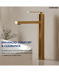 Everstein Single Hole Vessel Bathroom Faucet