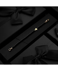 Vincero Stone Cross Bead Amulet 14K Gold