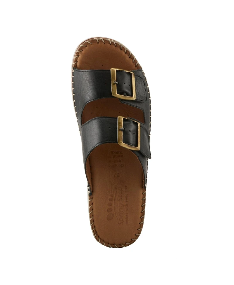 Spring Step Women's Minisia Wedge with Adjustable Buckle Closure