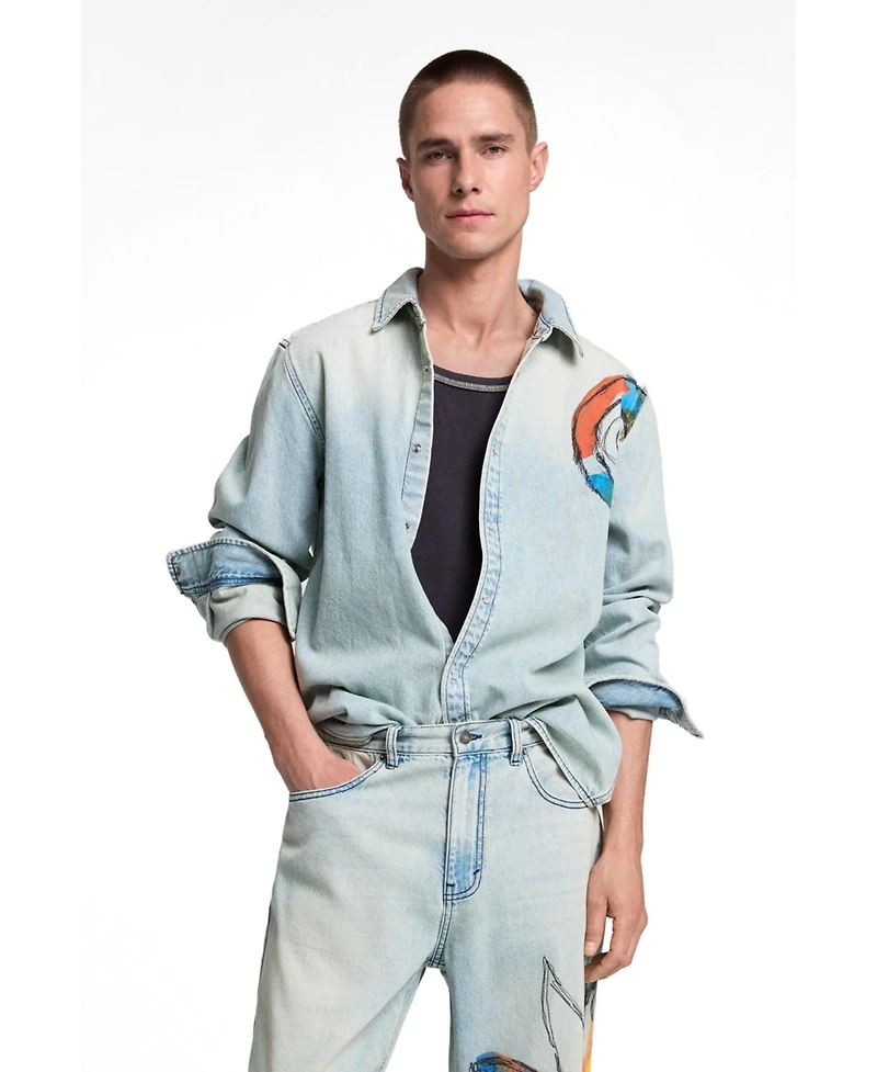 Desigual Men's Printed Jeans