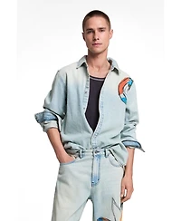 Desigual Men's Printed Jeans