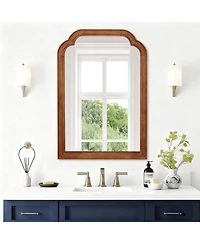Laoties 20" x 30" Modern Decorative Accent Mirror for Bedroom, Bathroom and Living Room