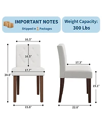homfan Set of Dining Chairs