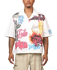 Loiter Men's Scrap Book Button Up Shirt