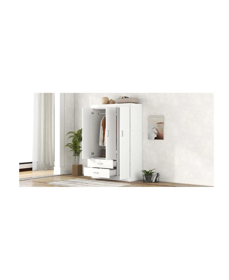 Streamdale Furniture 3-Door Wardrobe with 2 Drawers