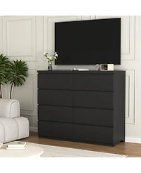 Streamdale Furniture 8-Drawer Modern Wood Bedroom Dresser and Storage Chest
