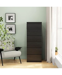 Streamdale Furniture 6-Drawer Modern Storage Dresser 18.9'' Handle-Free Closet Chest