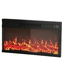 gaomon 36" Electric Fireplace with Remote, Fireplace Insert for 67" Tv Stand Fits TVs Up to 75", Overheating Protection, 8H Timer