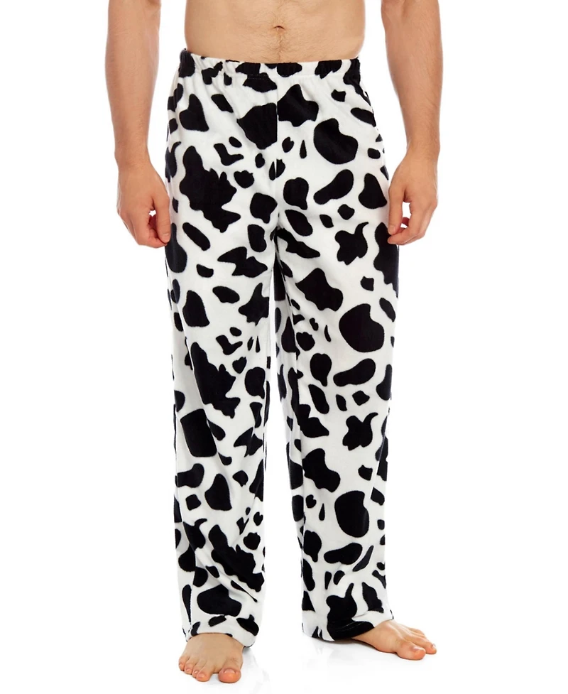 Leveret Men's Print Micro Fleece Pants