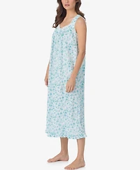 Eileen West Women's Sleeveless Cotton Jersey Knit Long Nightgown