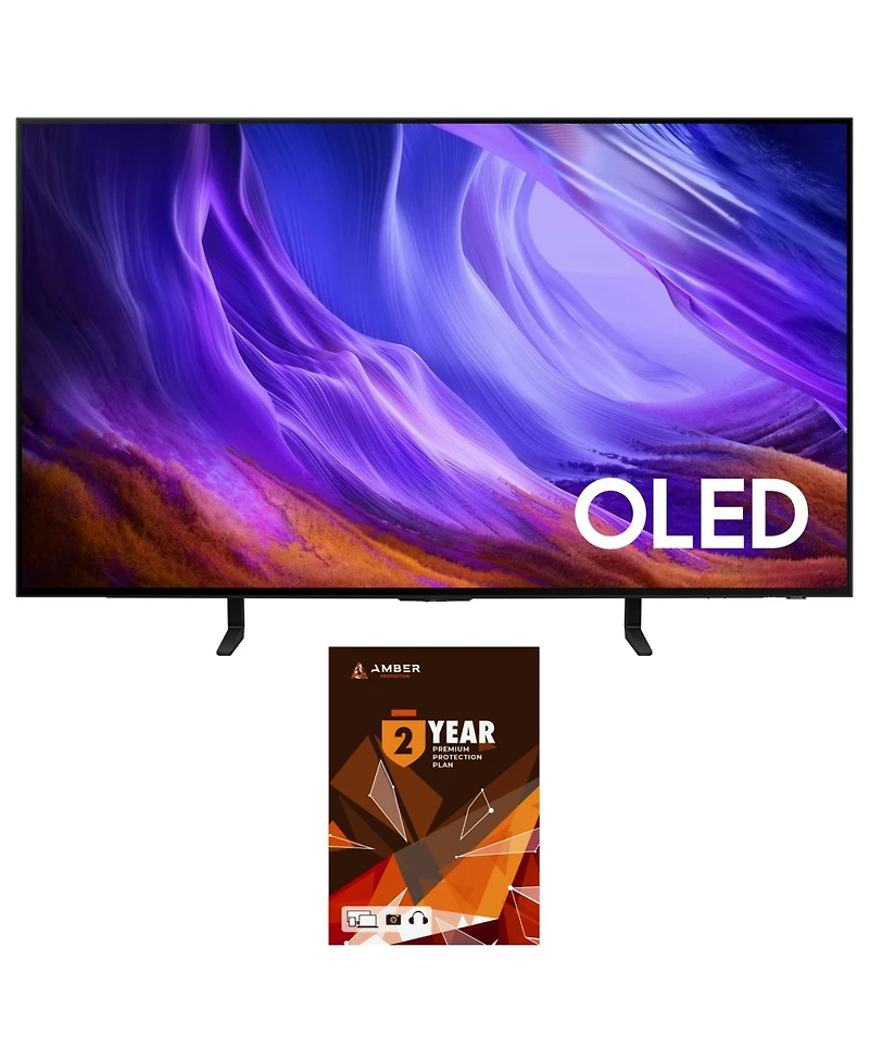 Samsung QN48S85HAEXZA 48" 4K Oled Smart Tv with Dolby Atmos with a Year Amber Protection Plan (2026
