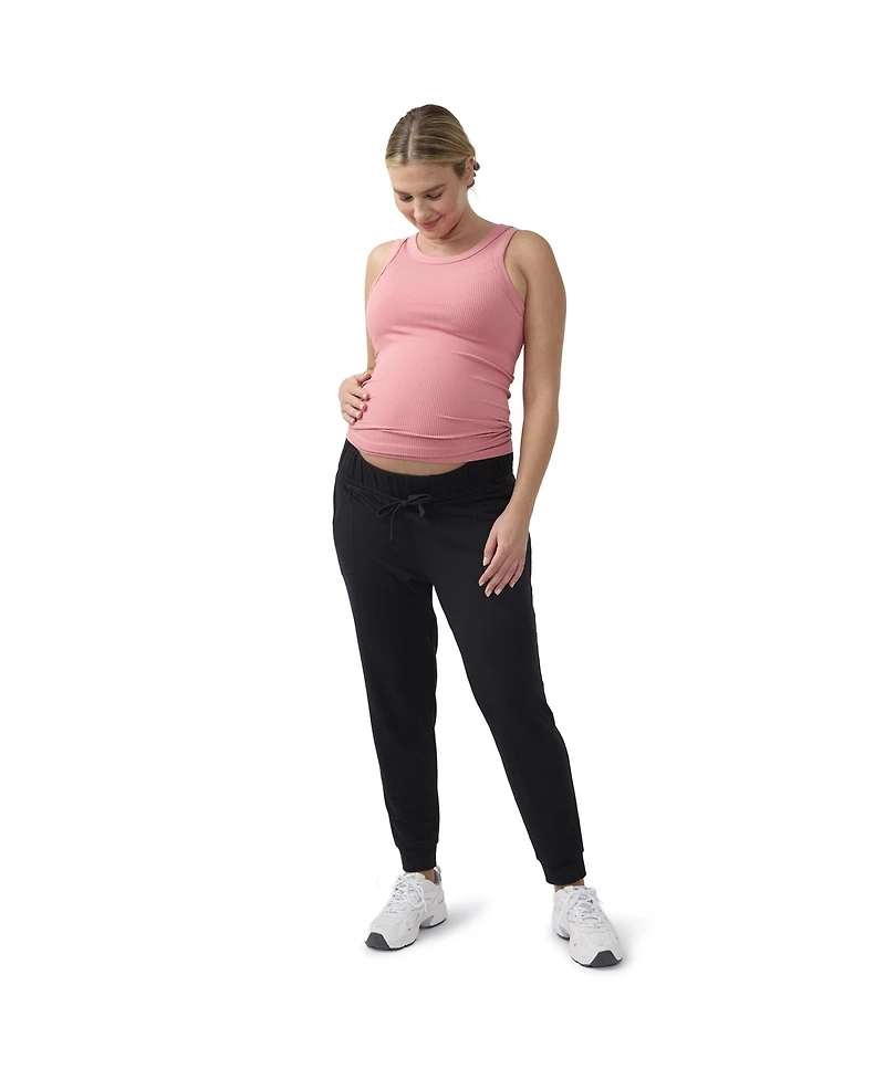 Ingrid + Isabel Women's maternity Knit Jogger Bundle 2-Pack
