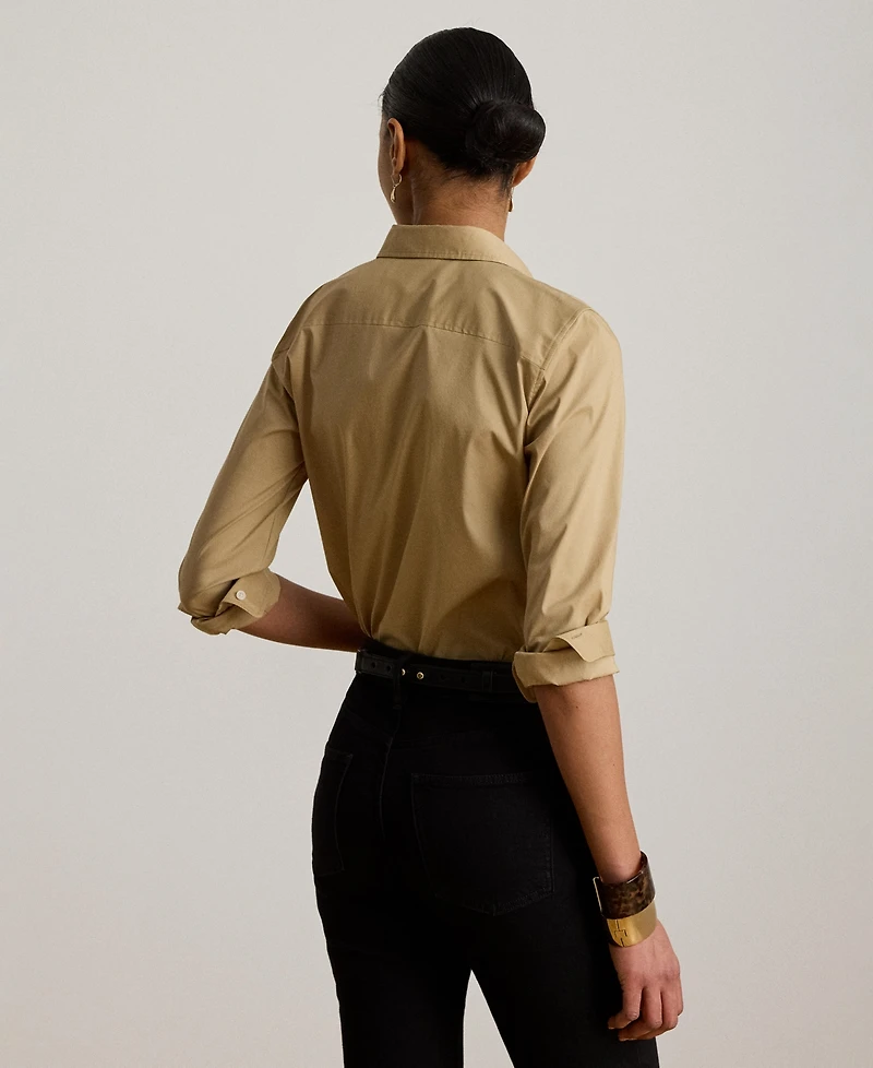 Lauren Ralph Women's Classic Fit Long-Sleeve Shirt