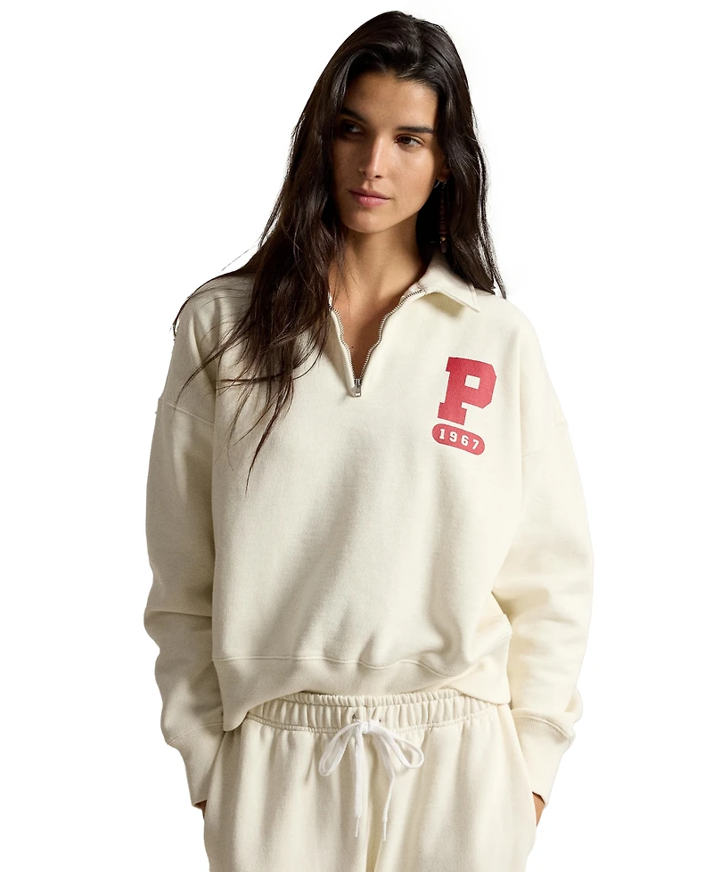 Polo Ralph Lauren Women's Varsity Quarter-Zip Sweatshirt