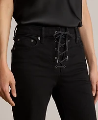 Lauren Ralph Women's Lace-Up Flare Jeans