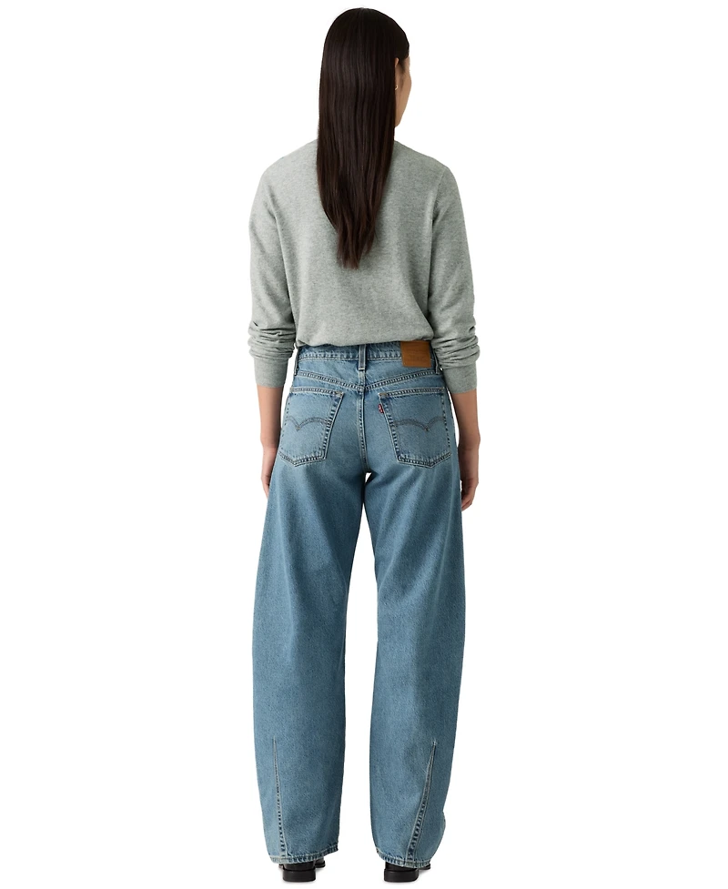 Levi's Premium Women's Baggy Dad Cotton Barrel-Leg Jeans