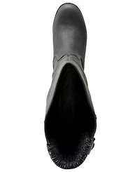 Kensie Women's Monica Wide Calf Riding Boot