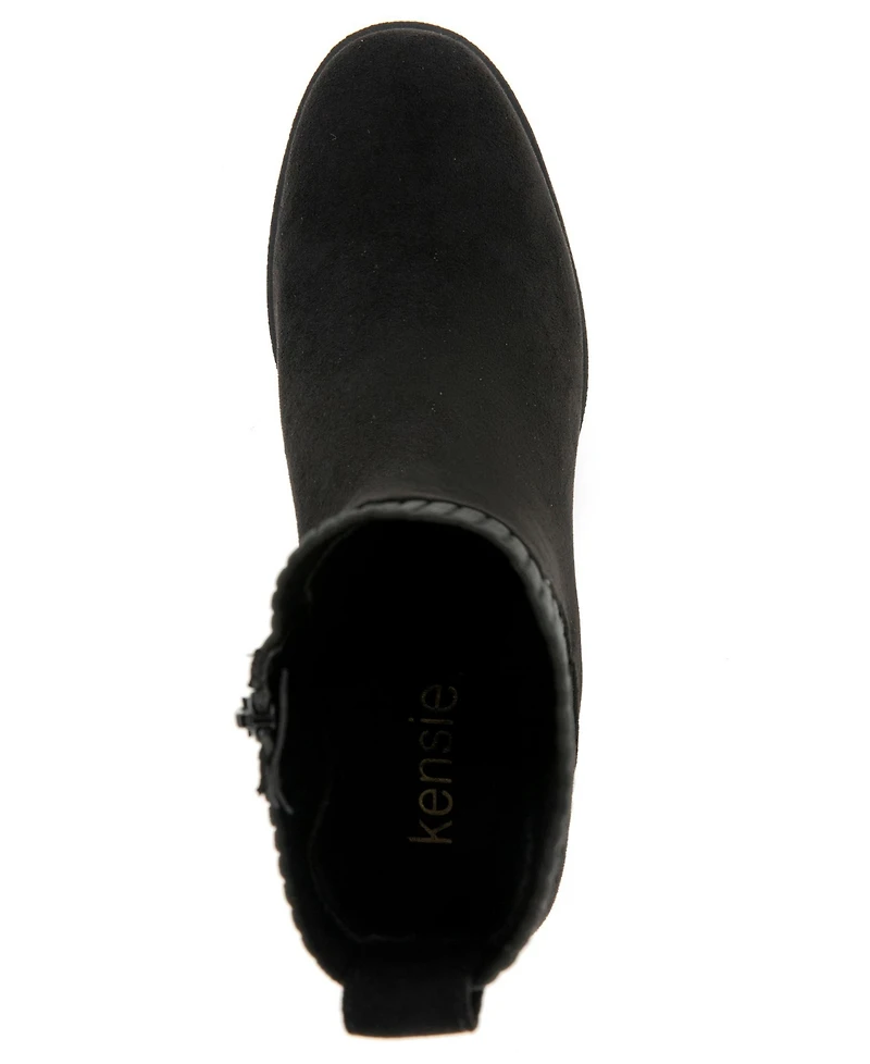 Kensie Women's Nina Sweater Wedge Bootie