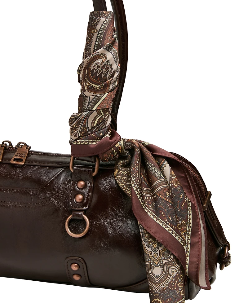 Steve Madden Cierra Medium Scarf Detail Large Shoulder Handbag
