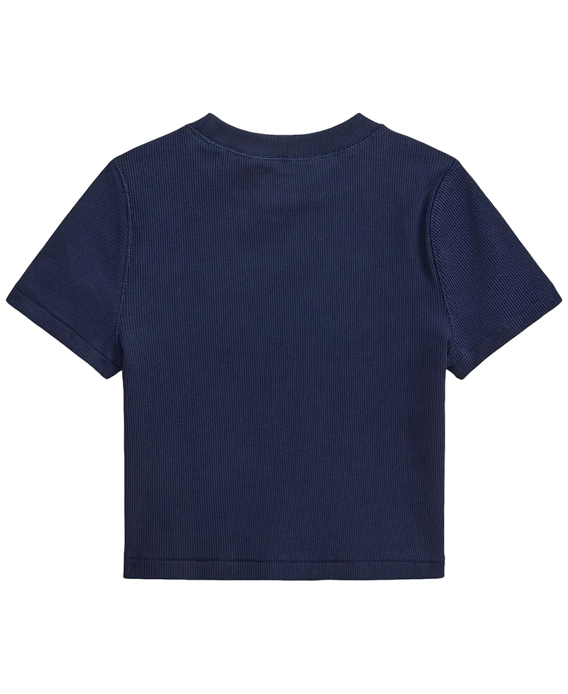 Polo Ralph Lauren Girls' 7-16 Ribbed Boxy T-Shirt