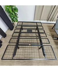 homfan Foldable Metal Platform Bed Frame