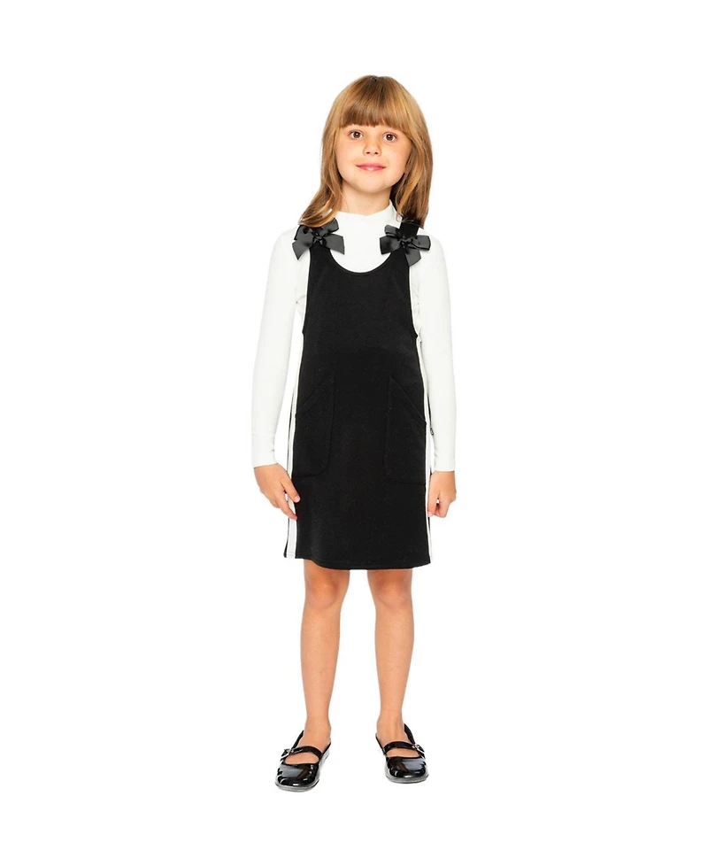 Deux par Toddler Girl 2T- 5T Brushed Rib Mock Neck Top