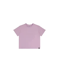 Deux par Little and Big Girl 6-14 Heavy Jersey Wide Short Sleeve T-Shirt Mauve