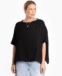 Ocean+Main Women's Square Gauze Top