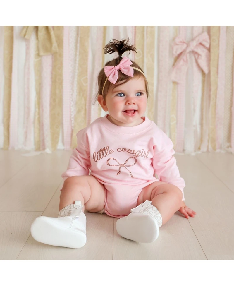 Sweet Wink Baby Girls (size 0to3m to 12 -18m ) Little Cowgirl Western Long Sleeve Romper