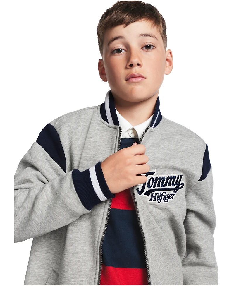 Tommy Hilfiger Boys' 8-20 Zip-Up Logo Bomber Jacket