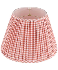 Springcrest Gingham Plaid Pleated Cotton Empire Shade (9x16x11)