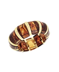 Steve Madden Brown Boho Resin Stretch Bracelet