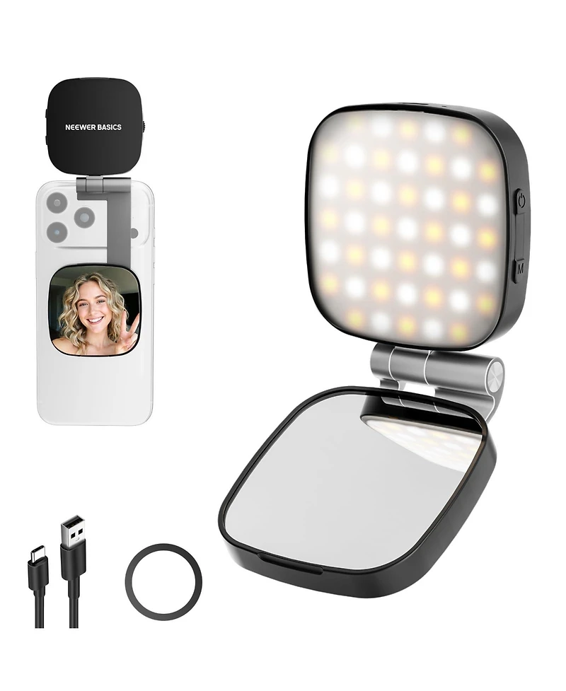 Neewer NL45B Led Video Light with 2W, CRI95, Bi Color for select iPhone models