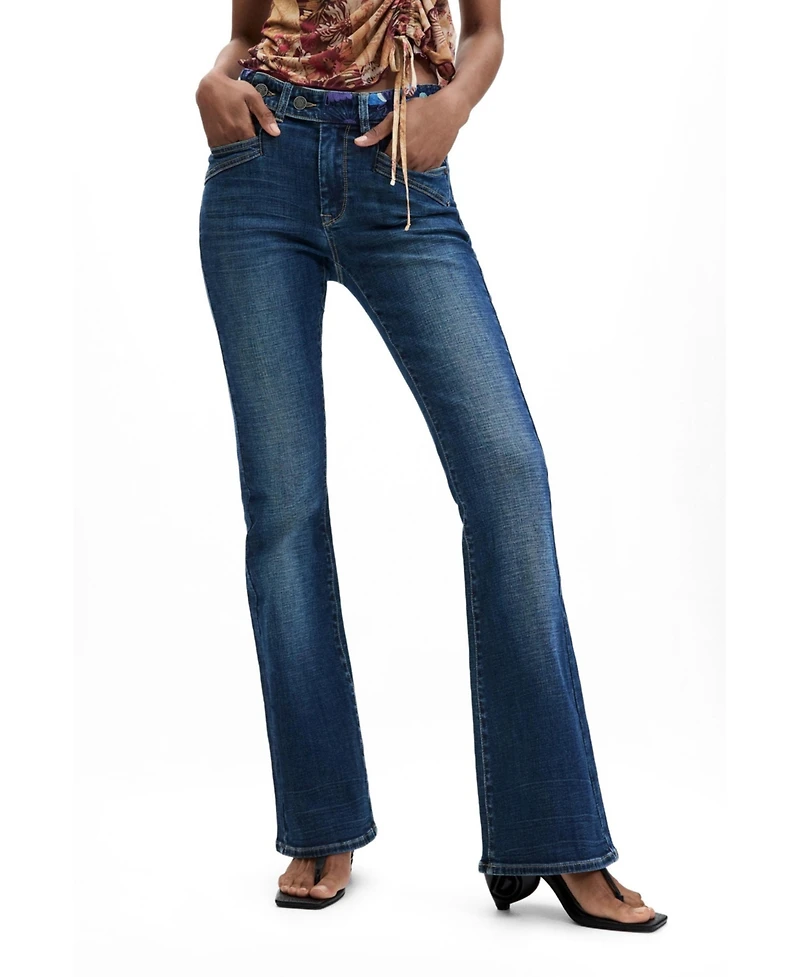 Desigual Women's Flare jeans