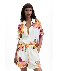 Desigual Women's Printed Flower Shorts