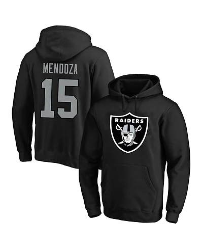 Fanatics Men's Fernando Mendoza Black Las Vegas Raiders Big & Tall Name Number Fleece Hoodie