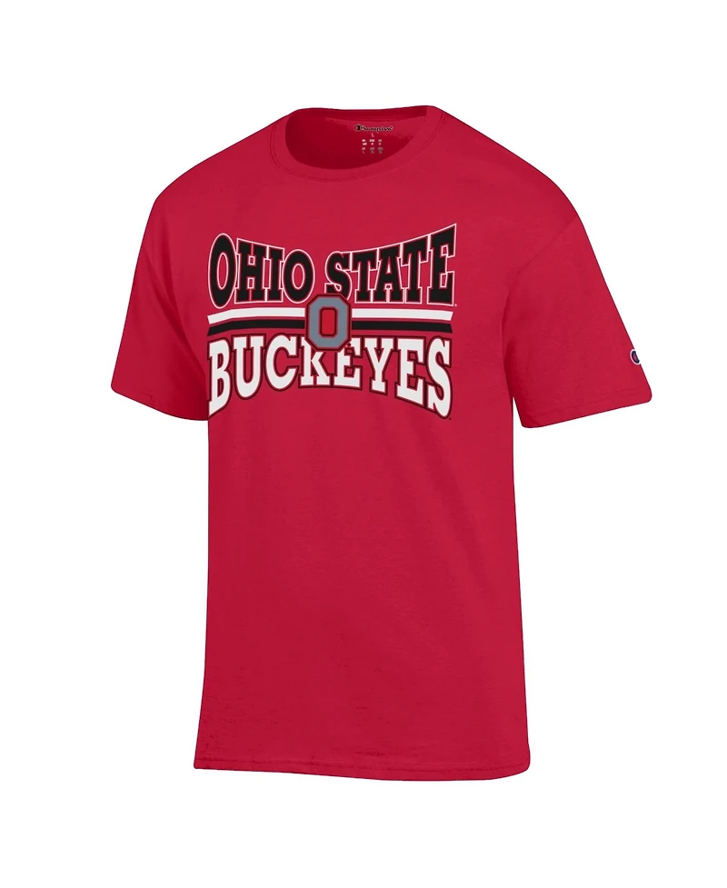 Champion Men's Scarlet Ohio State Buckeyes Team Zoom T-Shirt