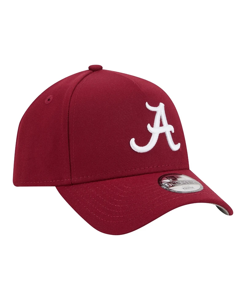 New Era Big Boys and Girls Crimson Alabama Crimson Tide 9FORTY A-Frame Adjustable Hat