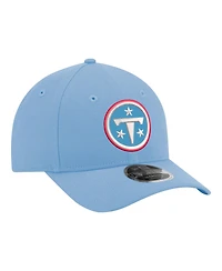 New Era Men's Light Blue Tennessee Titans Primary Logo 9FORTY M-Crown Adjustable Hat