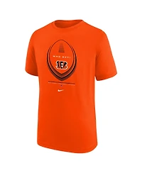 Nike Big Boys and Girls Orange Cincinnati Bengals Icon Legend Dri-fit T-Shirt